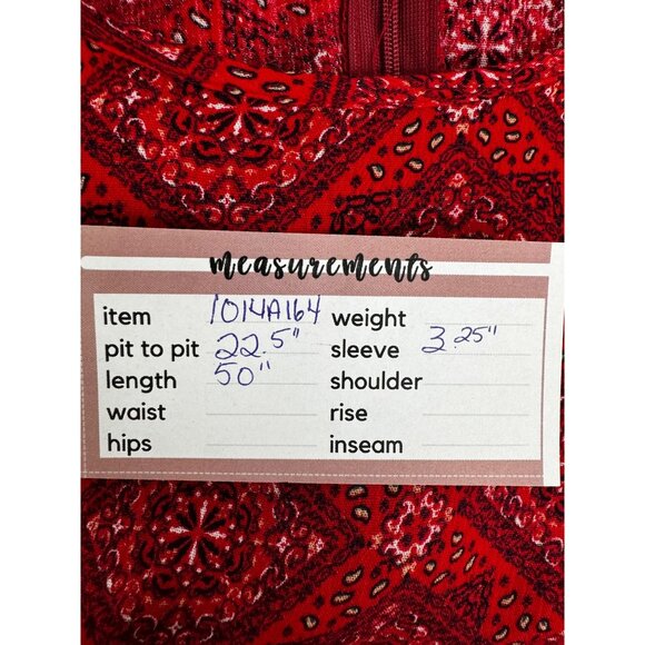 NWT Cider Plus 2XL Round Neckline Pasley Patched Eyelet Maxi Dress Curve Styling - Picture 9 of 12